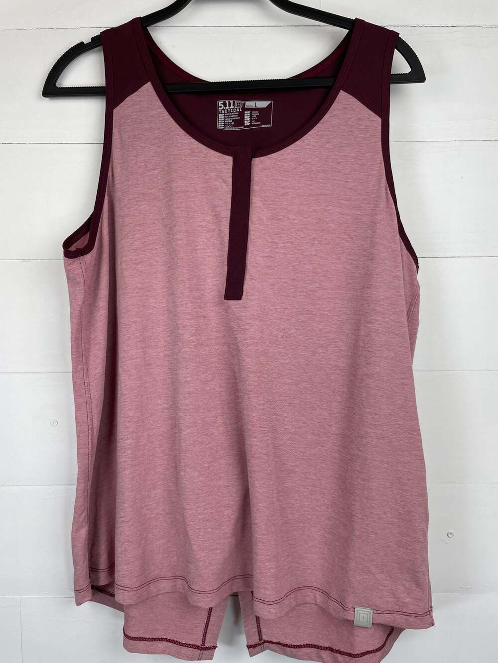 5.11 Tactical Women's Meridian Tank Top Size L Burgundy Pink #31145
